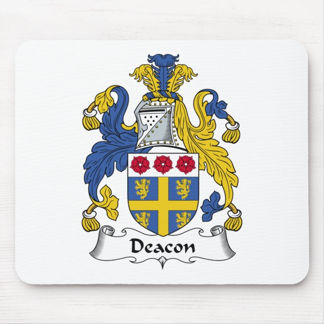Alfombrilla De Ratón Escudo de la familia del diácono (Frente)