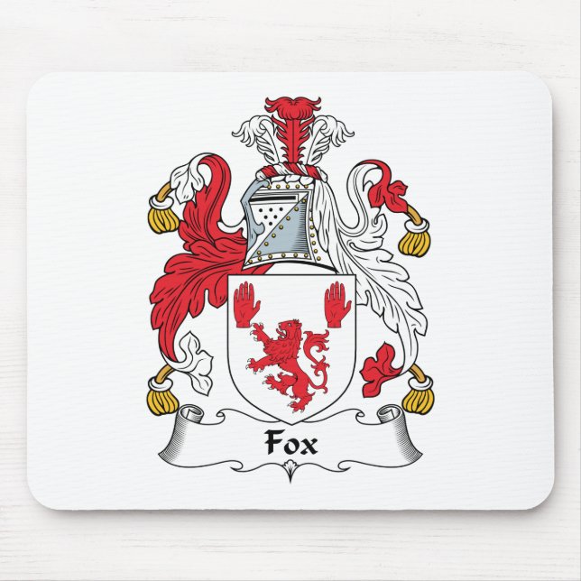 Alfombrilla De Ratón Escudo de la familia del Fox (Frente)