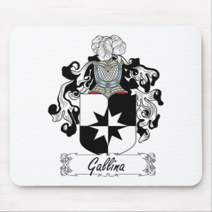 Alfombrilla De Ratón Escudo de la familia del Gallina