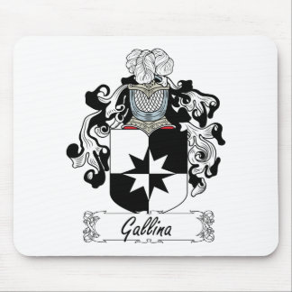 Alfombrilla De Ratón Escudo de la familia del Gallina