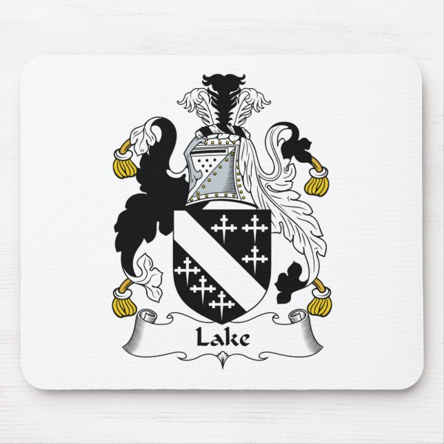 Alfombrilla De Ratón Escudo de la familia del lago (Frente)