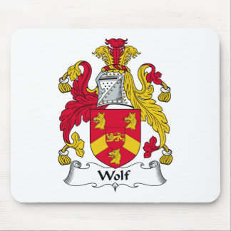 Alfombrilla De Ratón Escudo de la familia del lobo