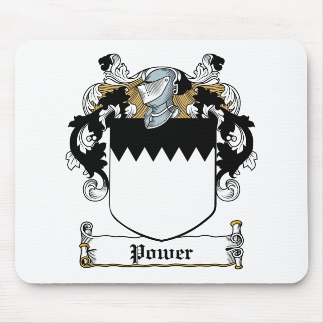 Alfombrilla De Ratón Escudo de la familia del poder (Frente)