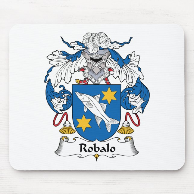 Alfombrilla De Ratón Escudo de la familia del robalo (Frente)