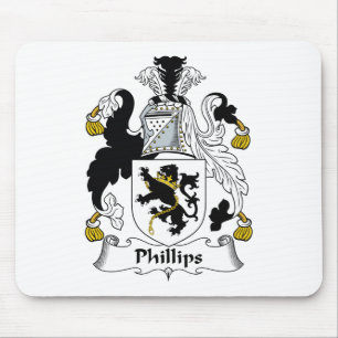 Alfombrilla De Ratón Escudo de la familia Phillips