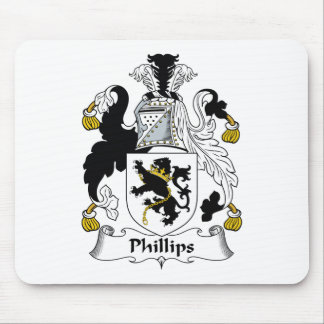 Alfombrilla De Ratón Escudo de la familia Phillips