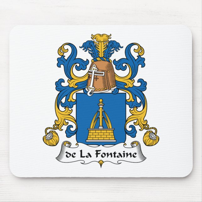Alfombrilla De Ratón escudo de la Fontaine Family (Frente)