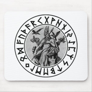 Alfombrilla De Ratón escudo de Odin del mousepad