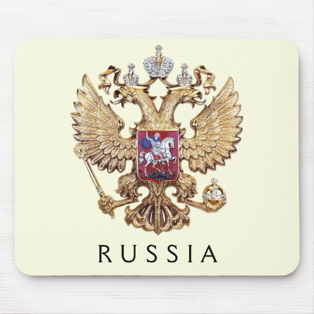 Alfombrilla De Ratón Escudo de Rusia (Frente)