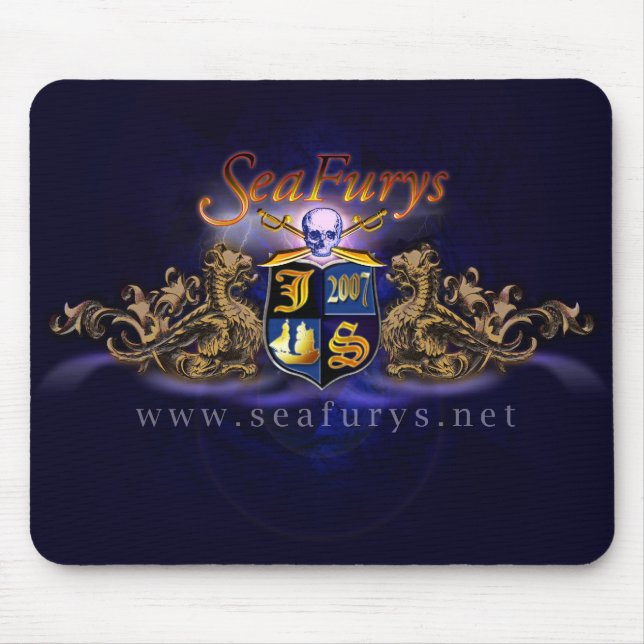 Alfombrilla De Ratón Escudo de SeaFurys Mousepad (azul) (Frente)