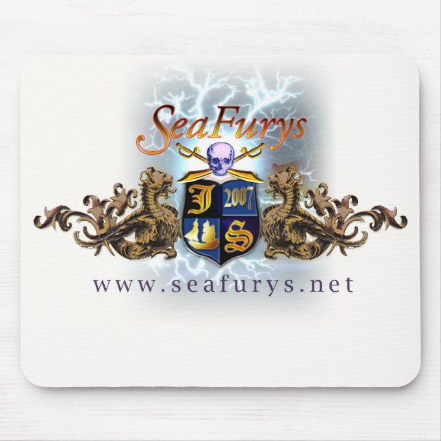 Alfombrilla De Ratón Escudo de SeaFurys Mousepad (blanco) (Frente)