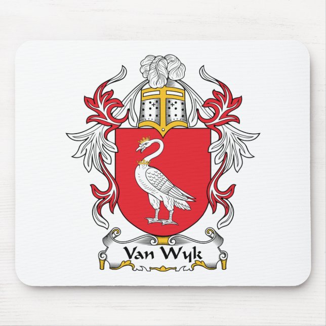 Alfombrilla De Ratón Escudo de Van Wyk Family (Frente)
