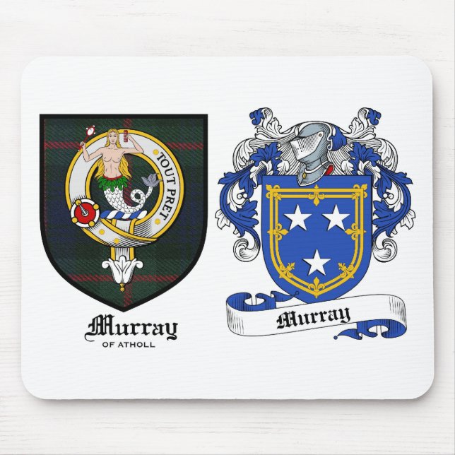 Alfombrilla De Ratón Escudo del clan de Murray y escudo de armas de (Frente)