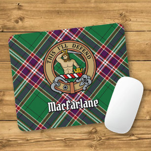 Alfombrilla De Ratón Escudo del clan MacFarlane sobre la caza moderna d