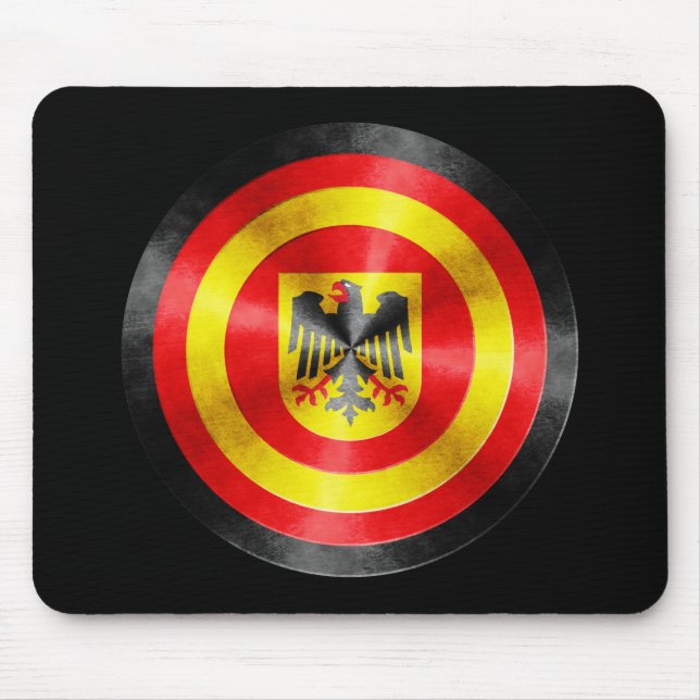 Alfombrilla De Ratón Escudo del héroe de capitán Alemania (Frente)