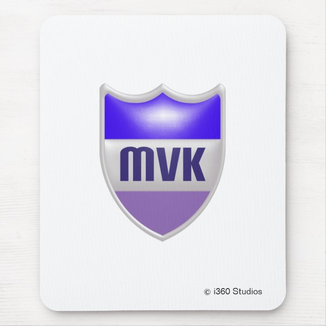 Alfombrilla De Ratón Escudo Mousepad - blanco de MyVirtualKingdom (Frente)