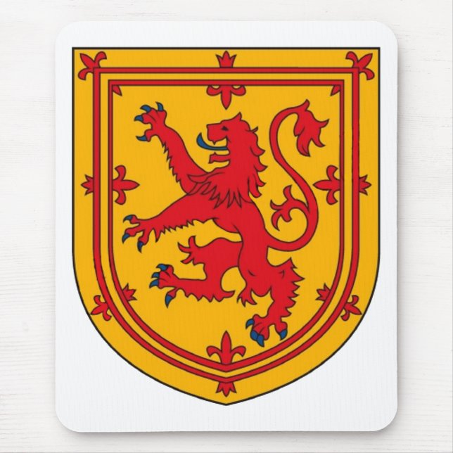 Alfombrilla De Ratón Escudo Rampant de León de Escocia (Frente)
