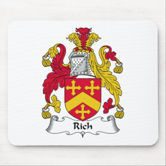 Alfombrilla De Ratón Escudo rico de la familia