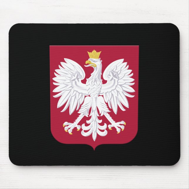 Alfombrilla De Ratón Escudo rojo de águila polaca (Frente)