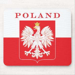 Alfombrilla De Ratón Escudo rojo del águila de Polonia