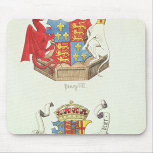 Alfombrilla De Ratón Escudos de armas de Henry VII y de Elizabeth de