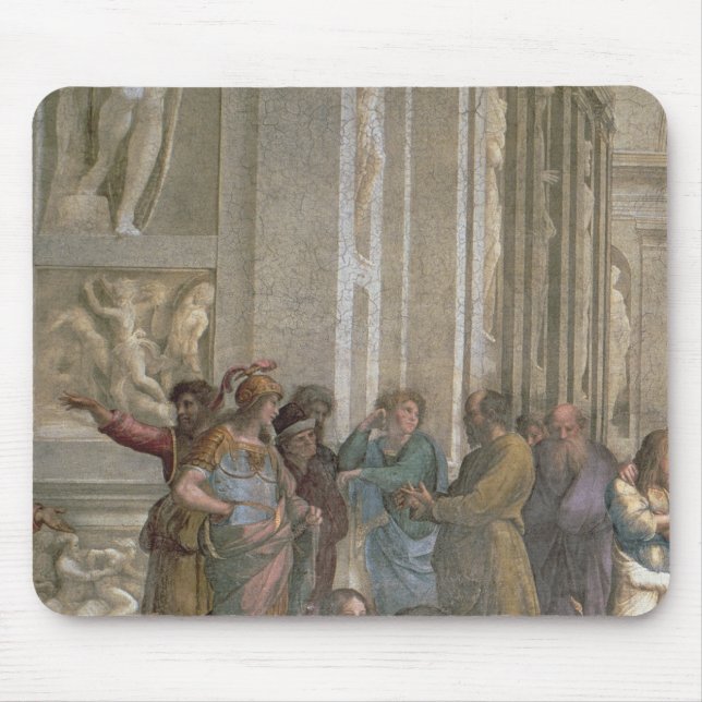 Alfombrilla De Ratón Escuela de Atenas, del della de la estrofa (Frente)