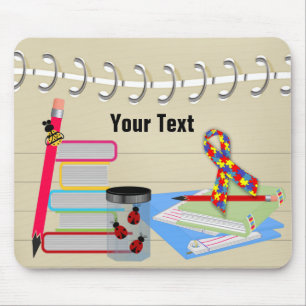 Alfombrilla De Ratón Escuela de Autism Awareness School Mouse Pad