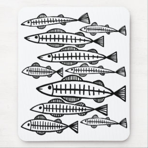 Alfombrilla De Ratón Escuela de pescado