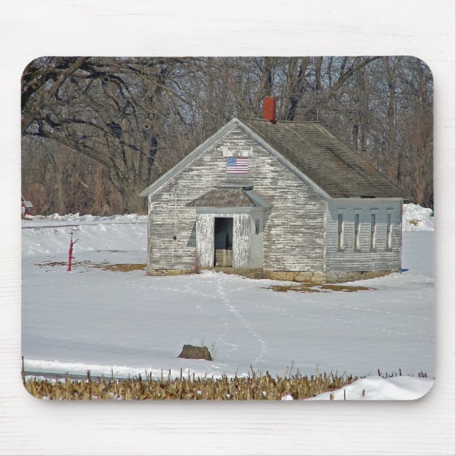 Alfombrilla De Ratón Escuela Wintertime (Frente)