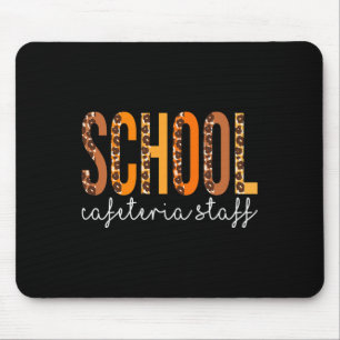 Alfombrilla De Ratón Escuelas Cafetería Personal leopard Cae Otoño Grac