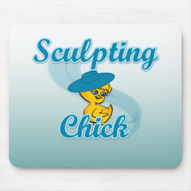 Alfombrilla De Ratón Esculpiendo la polluela nº 3 (Frente)