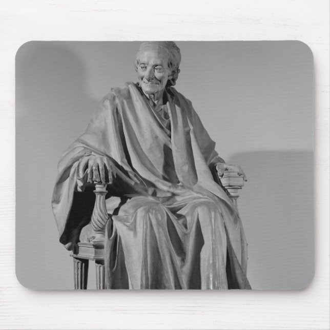 Alfombrilla De Ratón Escultura asentada de Voltaire (Frente)
