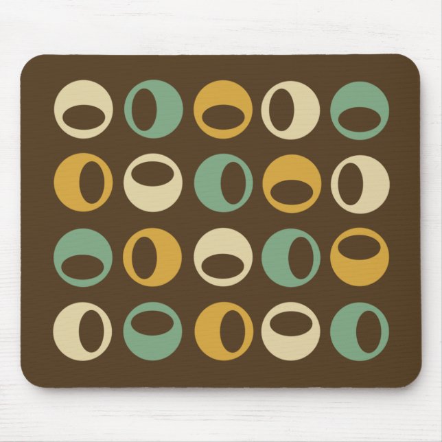 Alfombrilla De Ratón Esferas modernas retras abstractas Mousepad (Frente)