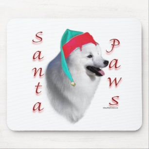 Alfombrilla De Ratón Eskimo Dog Santa Paws de Estados Unidos