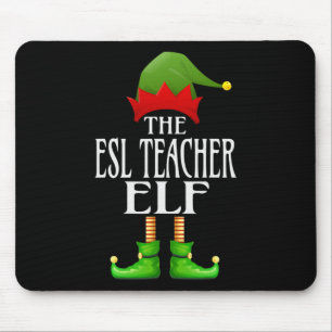 Alfombrilla De Ratón Esl Teacher Elf Xmas Divertido Grupo C