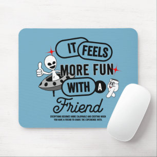 Alfombrilla De Ratón Espacio de amigos galácticos  