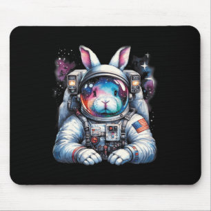 Alfombrilla De Ratón Espacio Divertido Para El Conejo De Pascua Externo