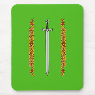 Alfombrilla De Ratón Espada irlandesa y Knotwork