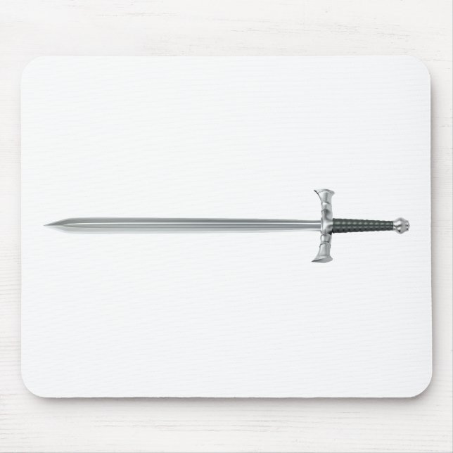 Alfombrilla De Ratón Espada plateada (Frente)