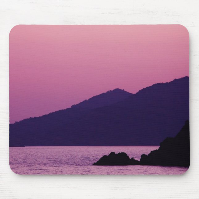 Alfombrilla De Ratón espadín morado de atardecer (Frente)