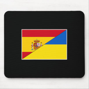 Alfombrilla De Ratón España Ucrania Bandera Española Ucraniana Apoyo Ci