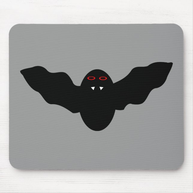 Alfombrilla De Ratón Espectacular vampiro Bat Mousepad de Halloween (Frente)