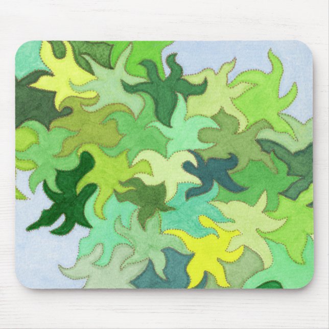 Alfombrilla De Ratón Espectáculo de la selva abstracta (Frente)