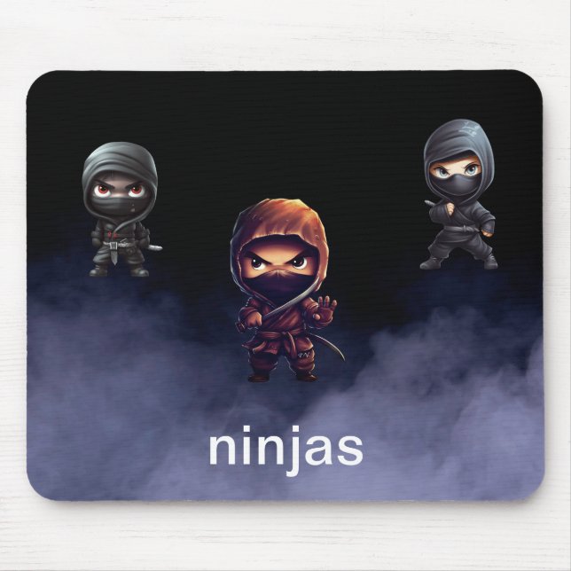Alfombrilla De Ratón Espectáculo Ninjas (Frente)