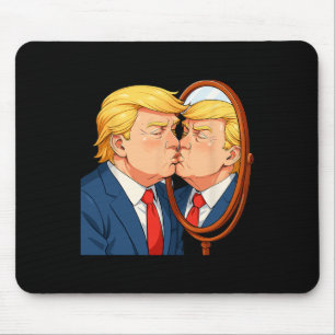 Alfombrilla De Ratón Espejo de besos anti-Trump - Narcisismo Saciado