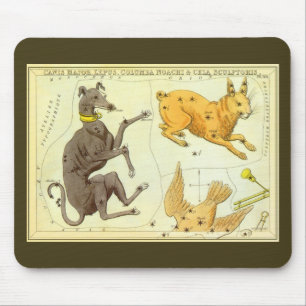 Alfombrilla De Ratón Espejo de Urania, Mapa Celeste Antiguo de Astronom