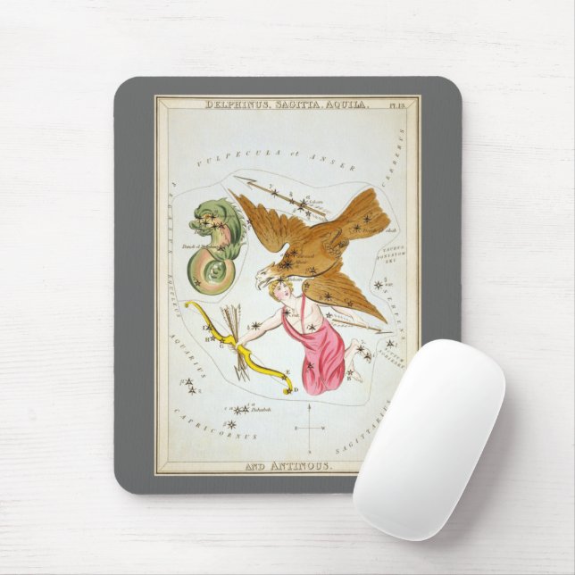 Alfombrilla De Ratón Espejo de Urania, Mapa Celeste Antiguo de Astronom (Con ratón)