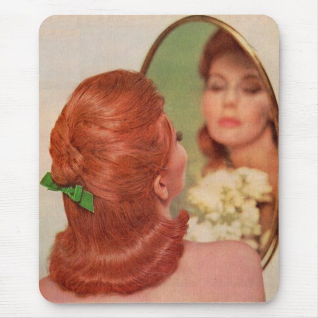 Alfombrilla De Ratón espejo retrovisor en la pared (Frente)