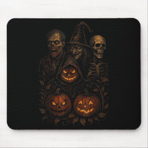 Alfombrilla De Ratón Espeluznante Calabaza de Halloween Tirosa Bruja Zo