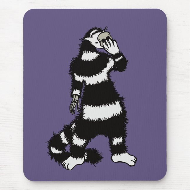 Alfombrilla De Ratón Espeluznante Creatura De Gato Máscara De Cráneo De (Frente)